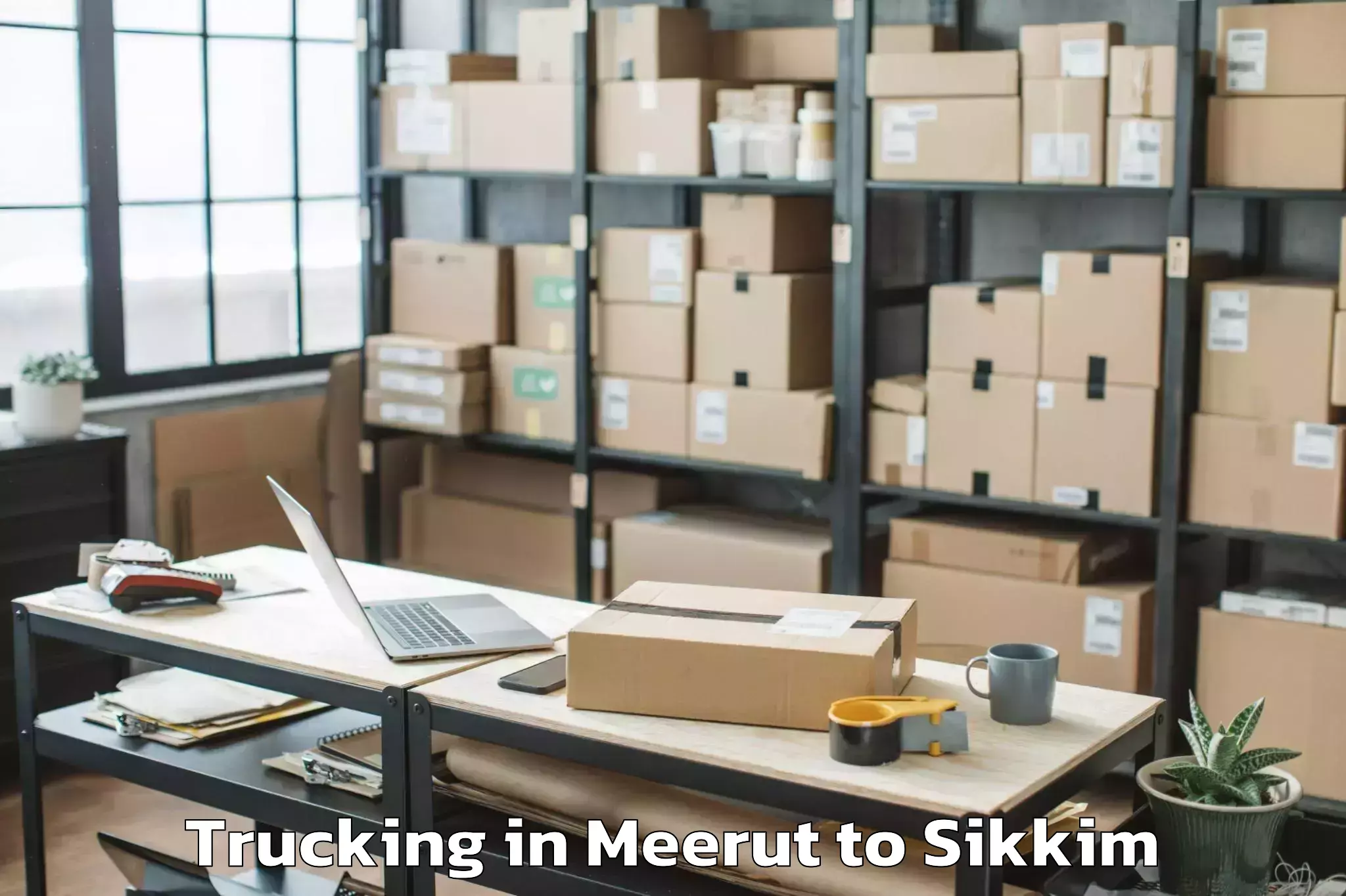 Trusted Meerut to Nit Sikkim Trucking